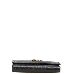 グッチ プチマーモント ダブルG キーケース 6連 456118 ブラック レザー レディース GUCCI 【中古】