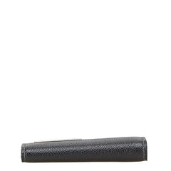 カルティエ ロゴプレート キーケース 6連 ブラック レザー メンズ CARTIER 【中古】