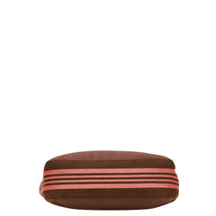 バーバリー ロゴ トートバッグ ハンドバッグ ブラウン ピンク キャンバス レザー レディース BURBERRY 【中古】