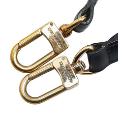 ルイ ヴィトン ショルダーストラップ ブラック レザー レディース LOUIS VUITTON 【中古】