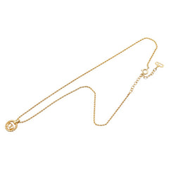 ディオール CDロゴ ラウンド ネックレス ゴールド メッキ レディース Dior 【中古】