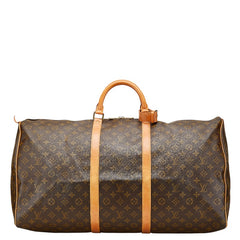ルイ ヴィトン モノグラム キーポル バンドリエール 60 ボストンバッグ M41412 ブラウン PVC レザー レディース LOUIS VUITTON 【中古】
