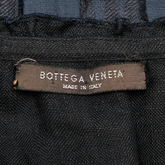 ボッテガヴェネタ トップス チュニック ネイビー ブラック リネン シルク レディース BOTTEGAVENETA 【中古】