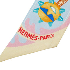 エルメス ツイリー FUNNY ICE CREAM ファニー アイスクリーム スカーフ マルチカラー シルク レディース HERMES 【中古】