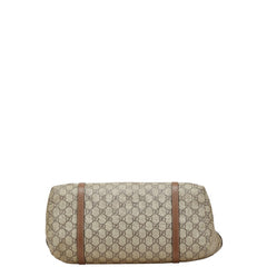 グッチ GGスプリーム トートバッグ 309613 ベージュ ブラウン レザー レディース GUCCI 【中古】
