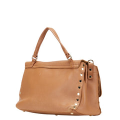 ザネラート ポスティーナ ショルダーバッグ ハンドバッグ 2WAY ブラウン レザー レディース ZANELLATO 【中古】