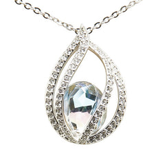 スワロフスキー Megan ペンダント ラインストーン ネックレス シルバー メタル レディース SWAROVSKI 【中古】