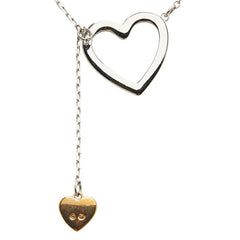 スワロフスキー ハート モチーフ ラインストーン ネックレス シルバー メタル レディース SWAROVSKI 【中古】