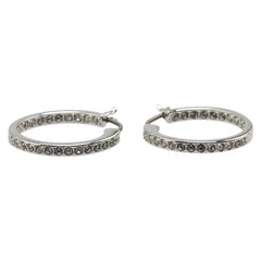 スワロフスキー ラインストーン ピアス シルバー メタル レディース SWAROVSKI 【中古】