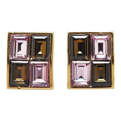 スワロフスキー イヤリング ゴールド パープル メッキ レディース SWAROVSKI 【中古】