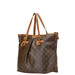 ルイ ヴィトン モノグラム パレルモGM トートバッグ ショルダーバッグ M40146 ブラウン PVC レザー レディース LOUIS VUITTON 【中古】