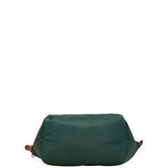ロンシャン ル プリアージュL トートバッグ ショルダーバッグ グリーン ブラウン ナイロン レザー レディース Longchamp 【中古】