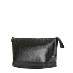 マークジェイコブス ポーチ カーキ ブラック PVC レザー レディース MARC JACOBS 【中古】
