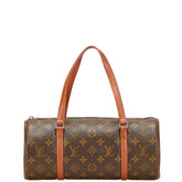 ルイ ヴィトン モノグラム パピヨン30(旧) ハンドバッグ ワンショルダーバッグ M51365 ブラウン PVC レザー レディース LOUIS VUITTON 【中古】