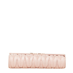 ミュウミュウ マテラッセ 二つ折り財布 5ML225 ピンク レザー レディース MIUMIU 【中古】