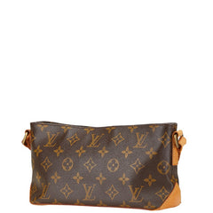 ルイ ヴィトン モノグラム トロター 斜め掛け ショルダーバッグ M51240 ブラウン PVC レザー レディース LOUIS VUITTON 【中古】