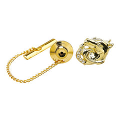 K18YG イエローゴールド ダイヤ0.03ct 馬 ホース モチーフ タイピン メンズ 【中古】