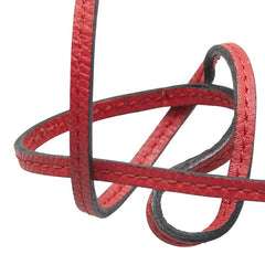 エルメス ネックレス レッド レザー レディース HERMES 【中古】