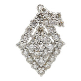 Pt950 プラチナ ダイヤ1.00ct ひし形 ペンダントトップ レディース 【中古】
