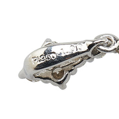 Pt950 プラチナ ダイヤ1.00ct ひし形 ペンダントトップ レディース 【中古】