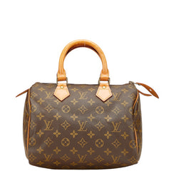 ルイ ヴィトン モノグラム スピーディ25 ミニボストンバッグ ハンドバッグ M41528 ブラウン PVC レザー レディース LOUIS VUITTON 【中古】