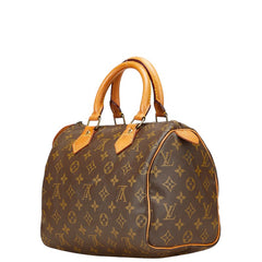 ルイ ヴィトン モノグラム スピーディ25 ミニボストンバッグ ハンドバッグ M41528 ブラウン PVC レザー レディース LOUIS VUITTON 【中古】