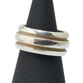 ティファニー アトラス グルーブド ダブルライン リング 指輪 SV925 シルバー レディース TIFFANY&Co. 【中古】