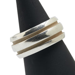 ティファニー アトラス グルーブド ダブルライン リング 指輪 SV925 シルバー レディース TIFFANY&Co. 【中古】