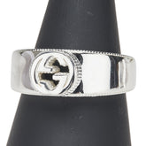 グッチ インターロッキングG リング 指輪 #19 SV925 シルバー メンズ GUCCI 【中古】