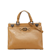 グッチ ズゥミ ハンドバッグ ショルダーバッグ 2WAY 564714 ブラウン レザー レディース GUCCI 【中古】