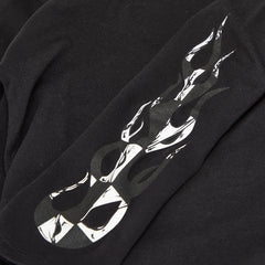 クロムハーツ × MATTY BOY マッティボーイ 99アイズ 長袖Tシャツ ロンT サイズ:SMALL ブラック コットン ポリウレタン レディース CHROME HEARTS 【中古】