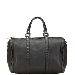 グッチ ハンドバッグ ミニボストンバッグ 247205 ブラック レザー レディース GUCCI 【中古】