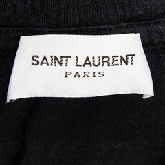 サンローラン スター 星 半袖Tシャツ サイズ:M 412182 ブラック コットン レディース SAINT LAURENT 【中古】