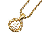 ディオール CDロゴ ネックレス ゴールド メッキ レディース Dior 【中古】