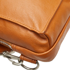 ポーター フリースタイル ボディバッグ ウエストバッグ ブラウン レザー メンズ PORTER 【中古】