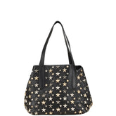 ジミーチュウ スタースタッズ ハンドバッグ ブラック レザー レディース JIMMY CHOO 【中古】