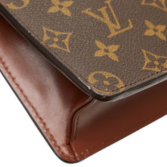ルイ ヴィトン モノグラム ポシェット オム クラッチバッグ セカンドバッグ M51795 ブラウン PVC レディース LOUIS VUITTON 【中古】