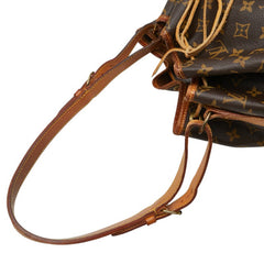 ルイ ヴィトン モノグラム ノエ 肩掛け ショルダーバッグ M42224 ブラウン PVC レザー レディース LOUIS VUITTON 【中古】