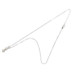 Pt900 プラチナ Pt850 プラチナ ダイヤ1.00ct プチ 3連 ネックレス レディース 【中古】