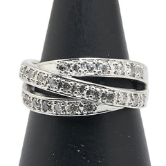 Pt900 プラチナ ダイヤ0.50ct リング 指輪 レディース 12号 【中古】