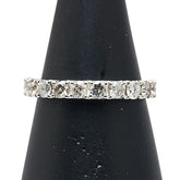 Pt900 プラチナ ダイヤ1.00ct ハーフエタニティ リング 指輪 レディース 12.5号 【中古】