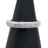 Pt950 プラチナ ダイヤ0.60ct パヴェ リング 指輪 レディース 11号 【中古】