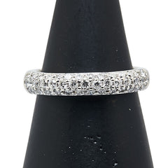 Pt950 プラチナ ダイヤ0.60ct パヴェ リング 指輪 レディース 11号 【中古】