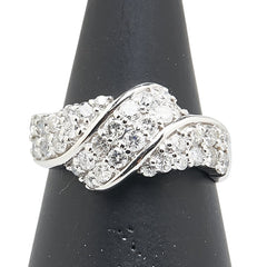 Pt900 プラチナ ダイヤ1.08ct リング 指輪 レディース 12.5号 【中古】