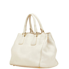 プラダ ハンドバッグ アイボリー レザー レディース PRADA 【中古】