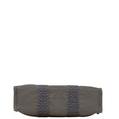 エルメス エールラインPM ハンドバッグ トートバッグ グレー キャンバス レディース HERMES 【中古】