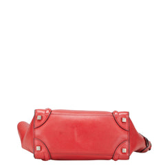 セリーヌ ラゲージ ナノ ショッパー ハンドバッグ レザー レザー レディース CELINE 【中古】