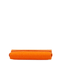 エルメス エテュイカルトGM トランプケース カードケース ポーチ オレンジ フェルト レディース HERMES 【中古】