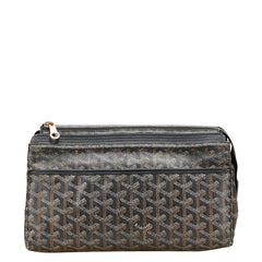 ゴヤール ミロワールPM セカンドバッグ クラッチバッグ ブラック マルチカラー PVC レザー レディース GOYARD 【中古】