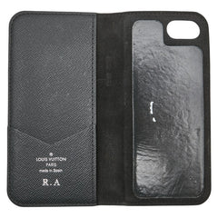 ルイ ヴィトン ダミエグラフィット ×クリストファーネメス iPhoneケース iPhone7用 N63296 ブラック グレー ブルー レザー レディース LOUIS VUITTON 【中古】